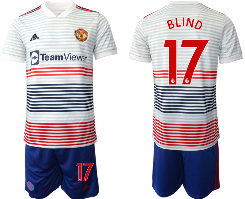 Men 2022-2023 Club Manchester United away white #17 Adidas Soccer Jersey